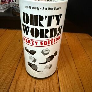 Dirty Words Black and Red Party Game